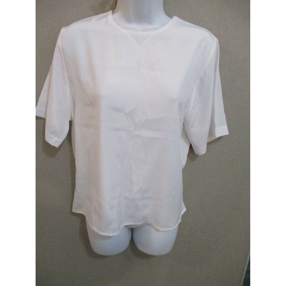 90's Alyssa Carr White Collarless Career Shell Size 6